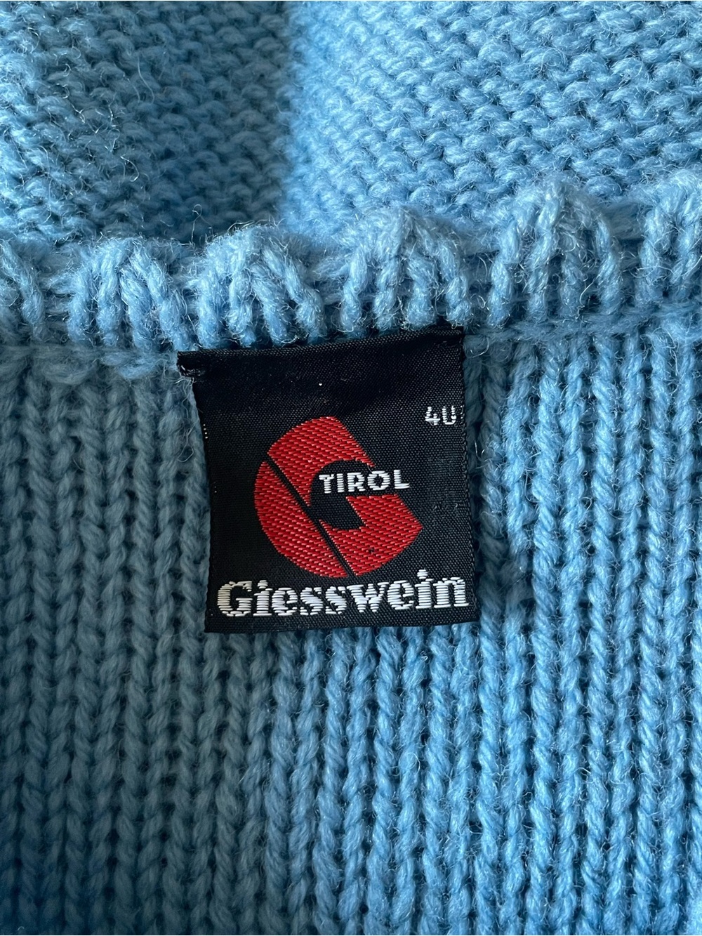 SOLD Vintage Giesswein Tirol Austrian Floral Cottagecore Boho Knit Cardigan - Picture 8 of 13